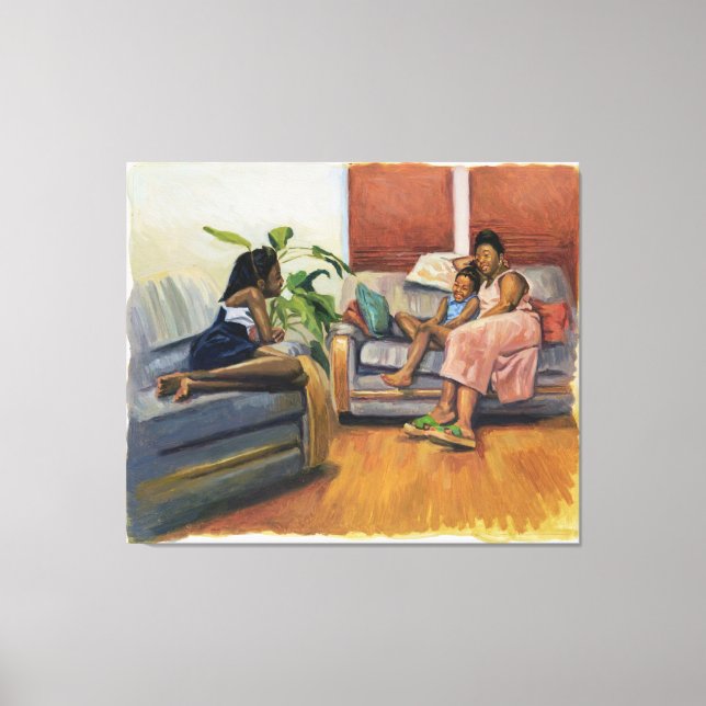 Leving Room Lounge 2000 Canvastryck (Framsida)
