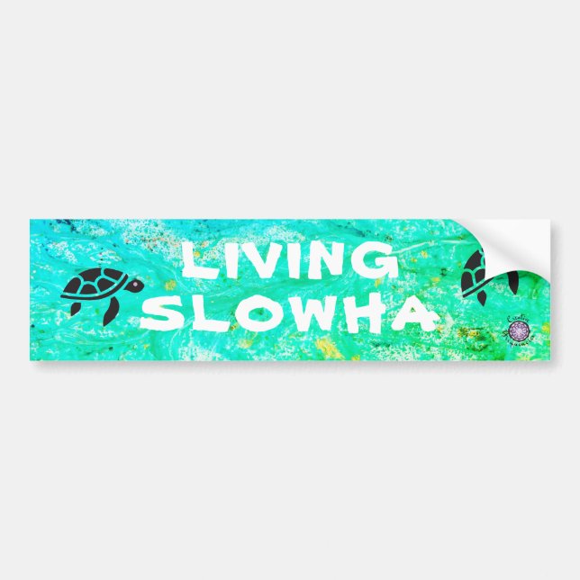 Leving Slowha Bumper Sticker Bildekal (Framsidan)
