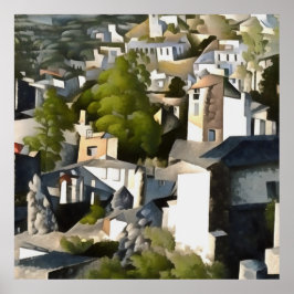 Levissihan Kayakoy Historical Hillside Houses Art Poster