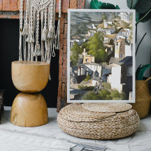 Levissihan Kayakoy Historical Hillside Houses Art