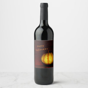 Levitate Pumpkin - still Life Vinflaska Etikett