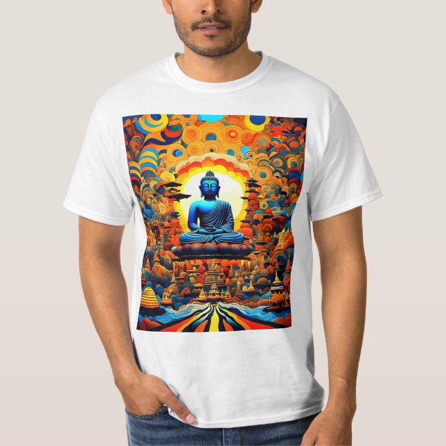 Levitating Buddha T Shirt (Framsida)