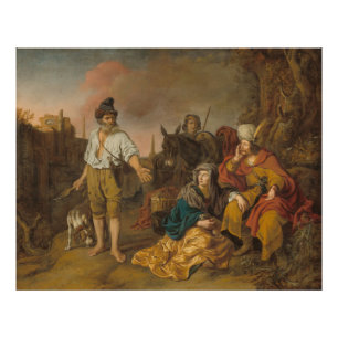 Levite och hans konkubin i Gibeah, Gamla testament Fototryck