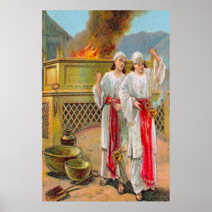 Leviticus 10 Sin of Nadab and Abihu poster