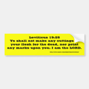 Leviticus 19:28 bildekal