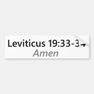 Leviticus 19:33 - 35 bildekal
