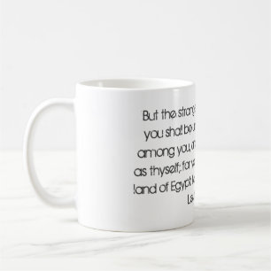 Leviticus 19:34 kaffemugg