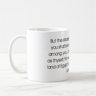 Leviticus 19:34 kaffemugg