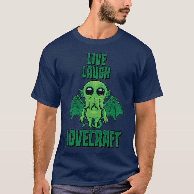Levla Lättlöst Lovecraft Söt Cthulhu T Shirt (Framsida)