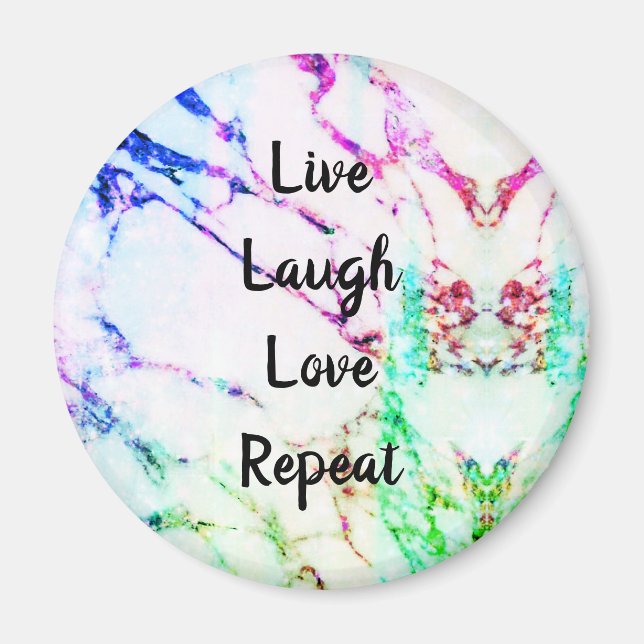 Levla Laugh Love Upprepa Kök Kylskåp Magnet (Framsidan)