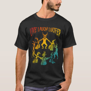 Levla Lucifer Skräck Satan Satanist Djävul Djävul T Shirt