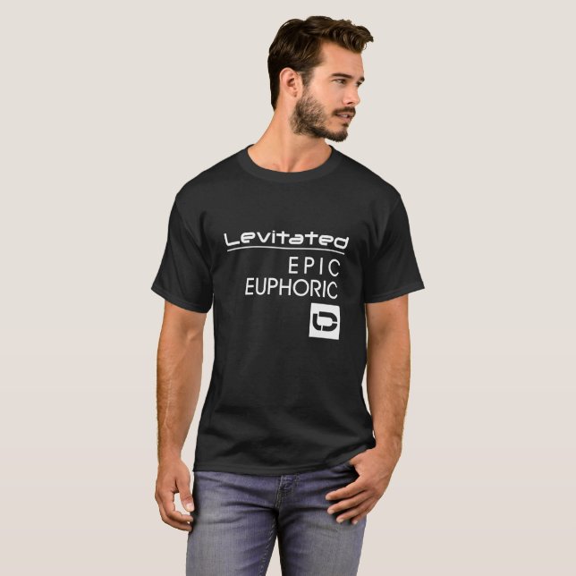 LEVmanar svart T-tröja V3 för sinnesrörelse T Shirt (Hel framsida)