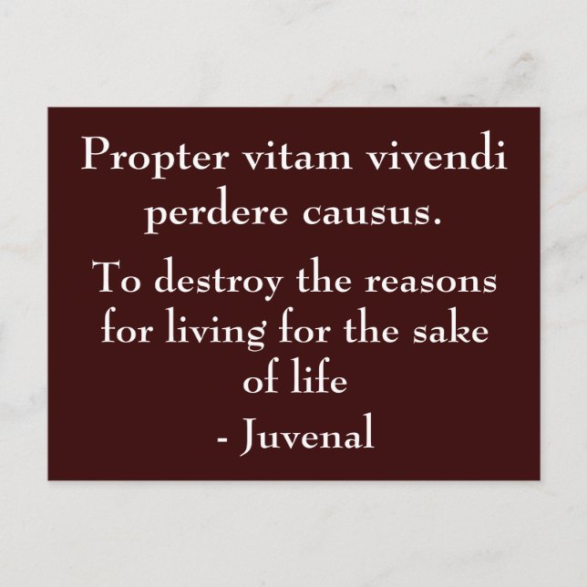 Levnadsskäl Vykort (Framsida)