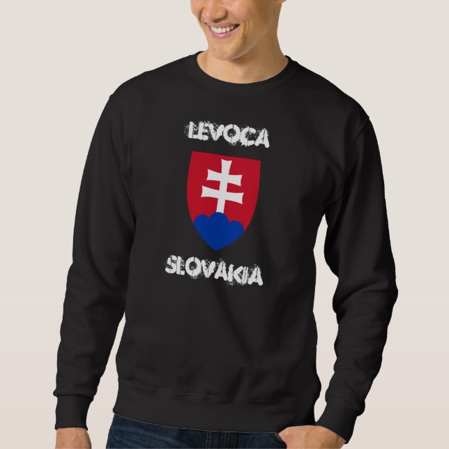 Levoca, Slovakien med jackande av arm Lång Ärmad Tröja (Framsida)