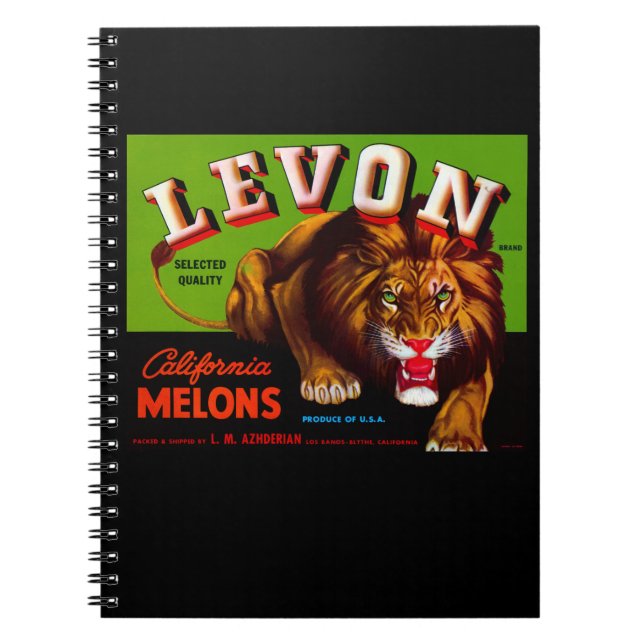 Levon California Melons Anteckningsbok (Framsidan)
