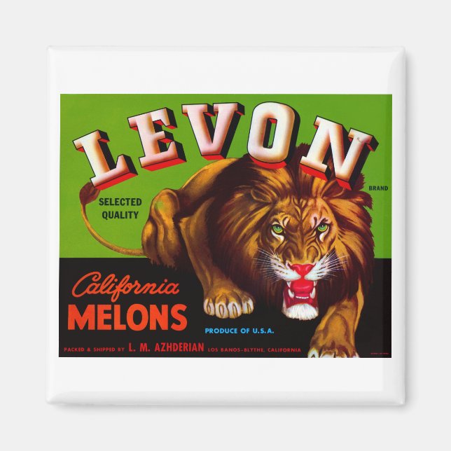 Levon California Melons Magnet (Framsidan)