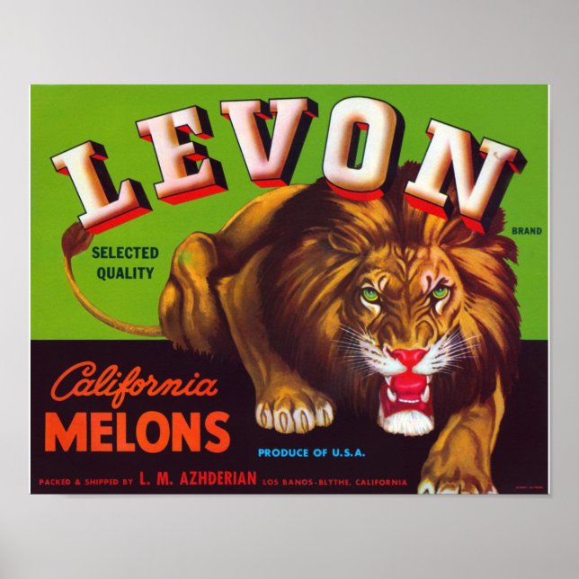 Levon California Melons Poster (Framsidan)
