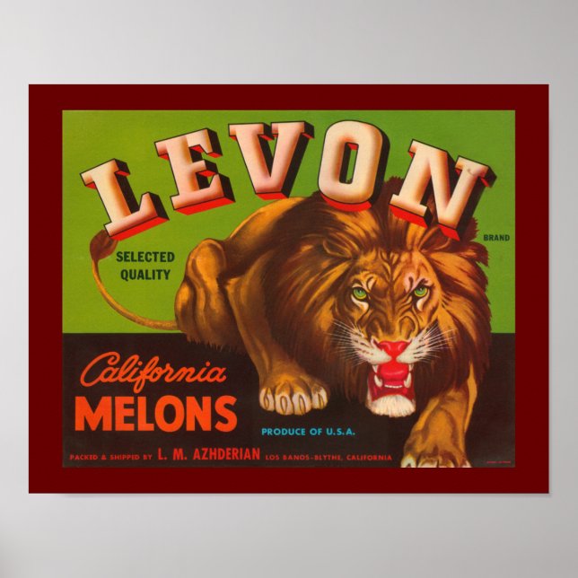 Levon California Melons Poster (Framsidan)
