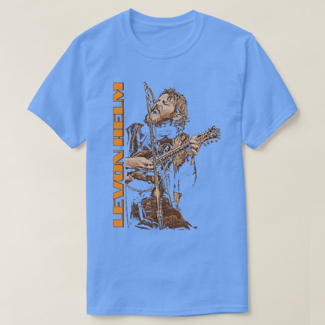 Levon Helm The Dirt Farmer 80 s FanArt Tribute T Shirt (Design framsida)