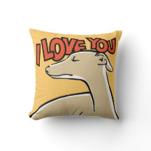 Lévrier stylisé "I love You"