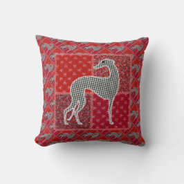 Lévrier stylisé "Patchwork" Kudde