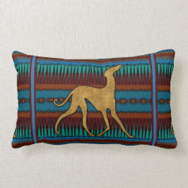 Lévriers de l'Azawakh (bleu) Lumbarkudde