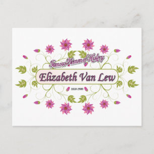 Lew ~ Elizabeth Van / Berömd USA Women Vykort