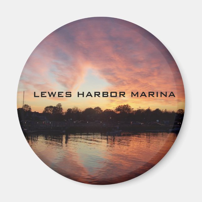 LEWES HARBOR MARINA MAGNET (Framsidan)