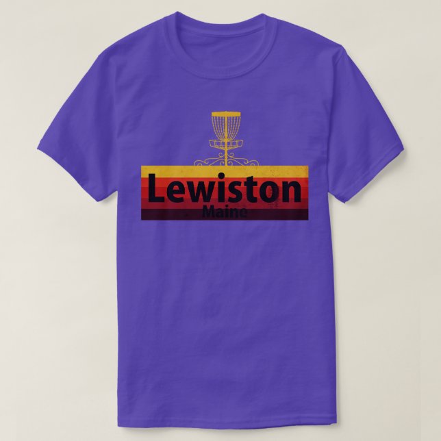 Lewinston Disk Golf Maine T Shirt (Design framsida)