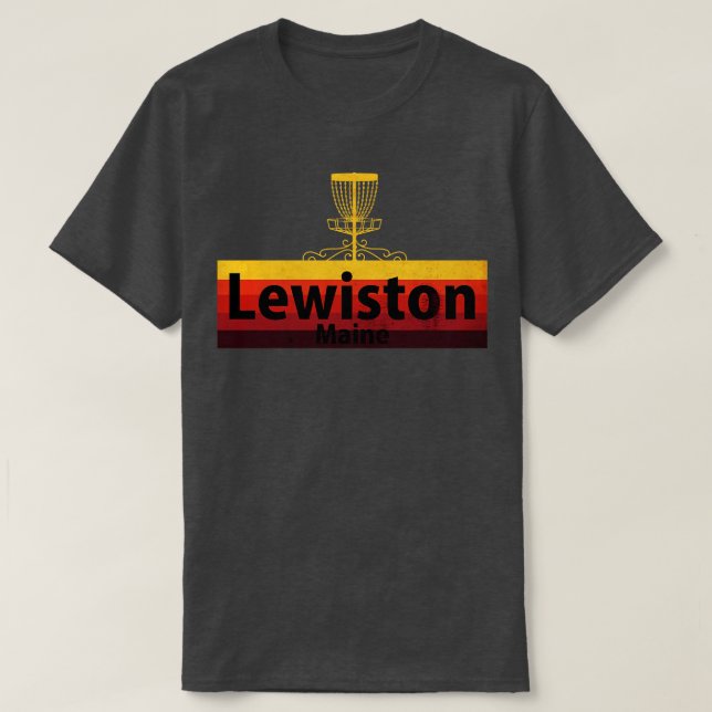 Lewinston Disk Golf Maine T Shirt (Design framsida)