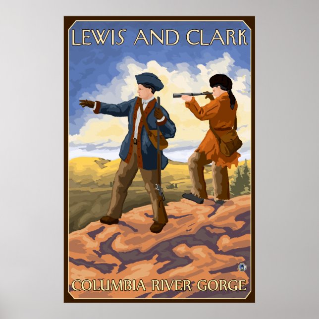 Lewis and Clark - Columbia River Gorge, Oregon Poster (Framsidan)