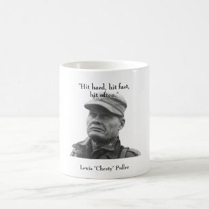 Lewis "bredbröstad" Puller Kaffemugg