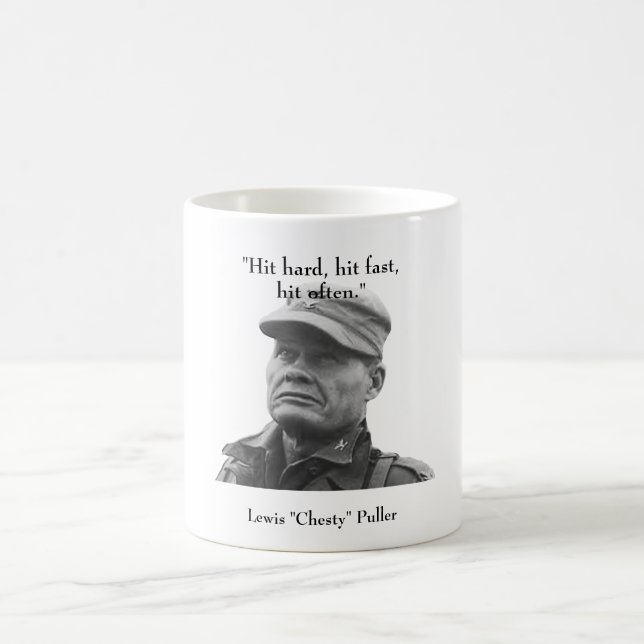 Lewis "bredbröstad" Puller Kaffemugg (Center)