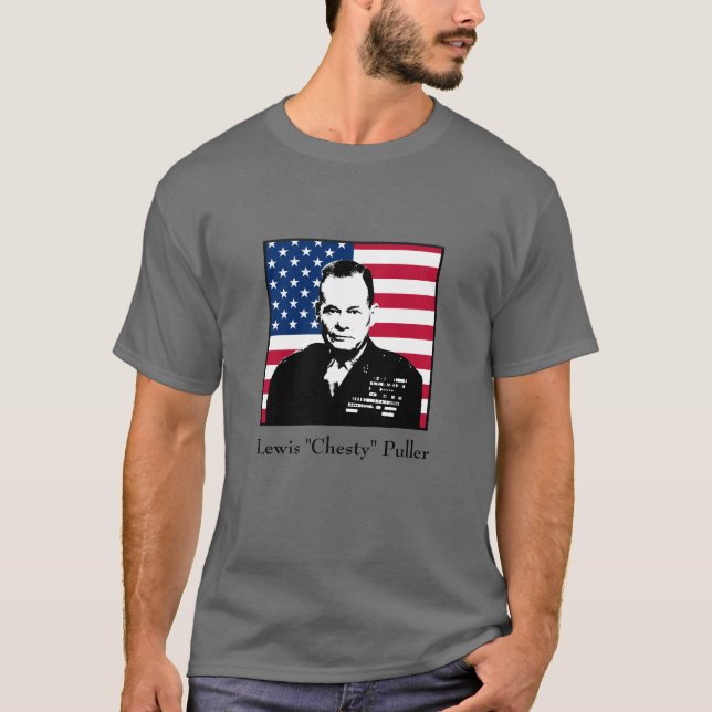 Lewis "bredbröstad" Puller T Shirt (Framsida)
