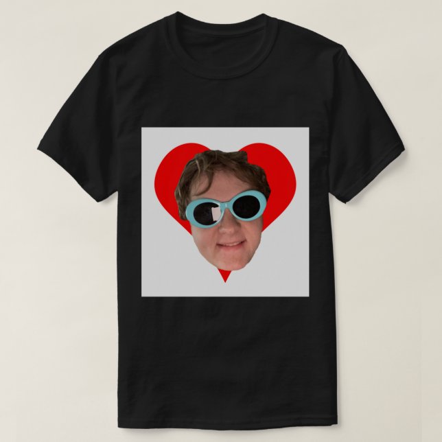 Lewis Capaldi Heart&amp; Solglasögon Classic T-Sh T Shirt (Design framsida)