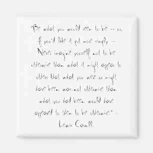 Lewis Carroll citationstecken Magnet
