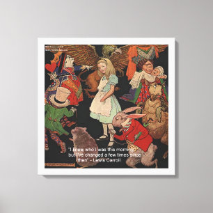 Lewis Carroll & Förändring Av Sinnesstämning Canva Canvastryck