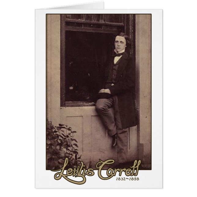 Lewis Carroll foto 2 Hälsningskort (Framsidan)