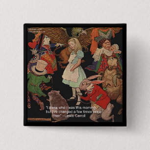 Lewis Carroll-illustration & Mind Change-citat Knapp