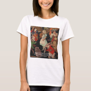 Lewis Carroll-illustration & Mind Change-citat Tee