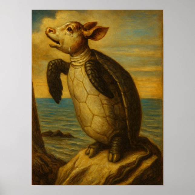 Lewis Carroll Mock Turtle Karaktär Poster (Framsidan)