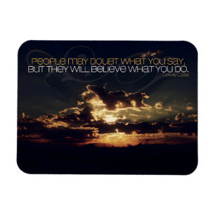 Lewis Cass "Doubt" inspirationsoffert Flexibel Magnet