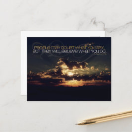 Lewis Cass "Doubt" inspirationsoffert Vykort