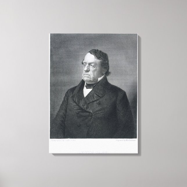 Lewis Cass, graverad av William G. Jackman (fl.c.1 Canvastryck (Framsida)