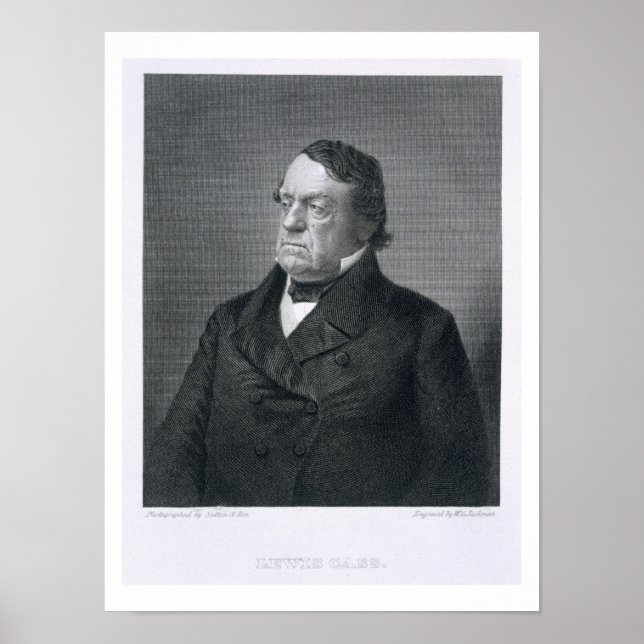 Lewis Cass, graverad av William G. Jackman (fl.c.1 Poster (Framsidan)
