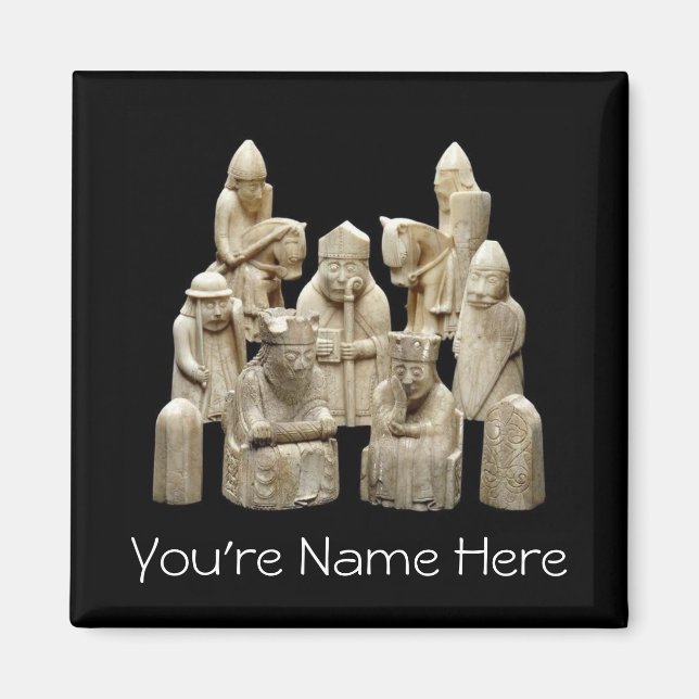 Lewis Chessmen Magnet (Framsidan)