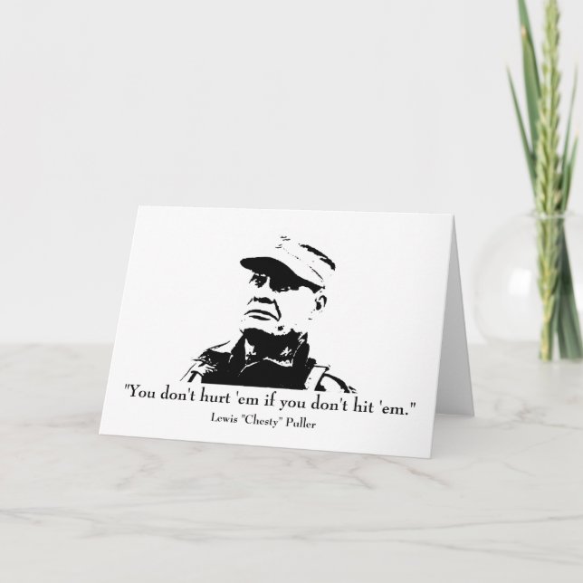 Lewis "Chety" Puller Kort (Framsida)