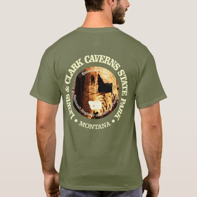 Lewis & Clark Caverns SP T Shirt (Baksida)