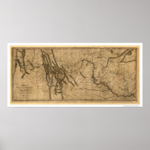 Lewis & Clark Expedition Karta - 1804 Poster