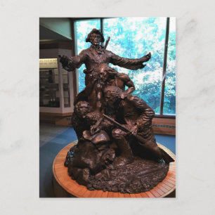 Lewis & Clark Statue, Fort Clatsop, Oregon Vykort